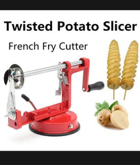 Potato spiral slicer