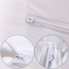 Zipper Waterproof Mattress Cover - Grey