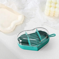 Travel Jewelry Box Women's Cute Mini Heart Round Shape Jewelry Organizer Necklace Earrings Rings Holder